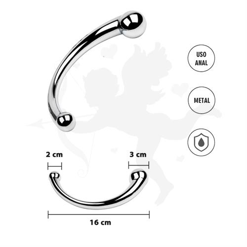 Anal plug doble punta de metal